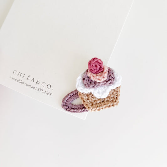 Mini Cupcake Crochet Clip - Chléa & Co.