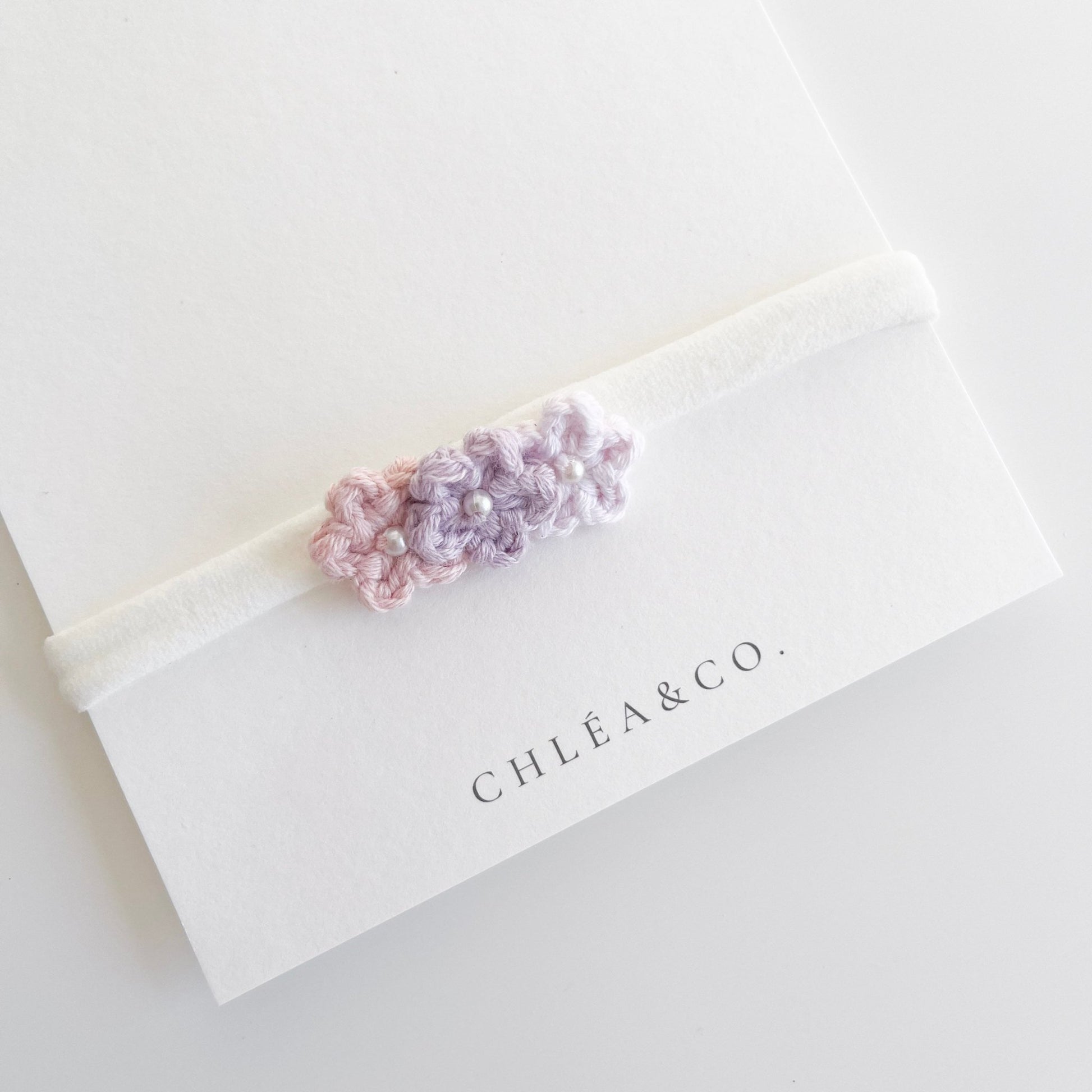 Mini Flower Crochet Headband - Chléa & Co.