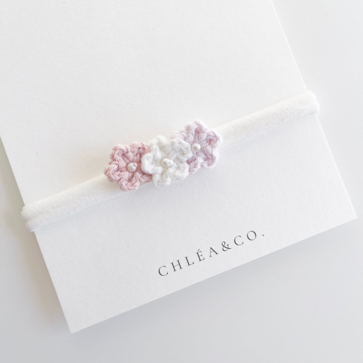 Mini Flower Crochet Headband - Chléa & Co.