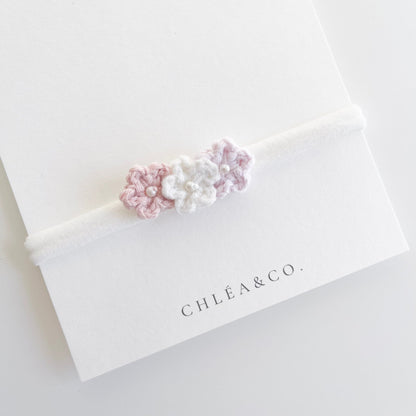 Mini Flower Crochet Headband - Chléa & Co.