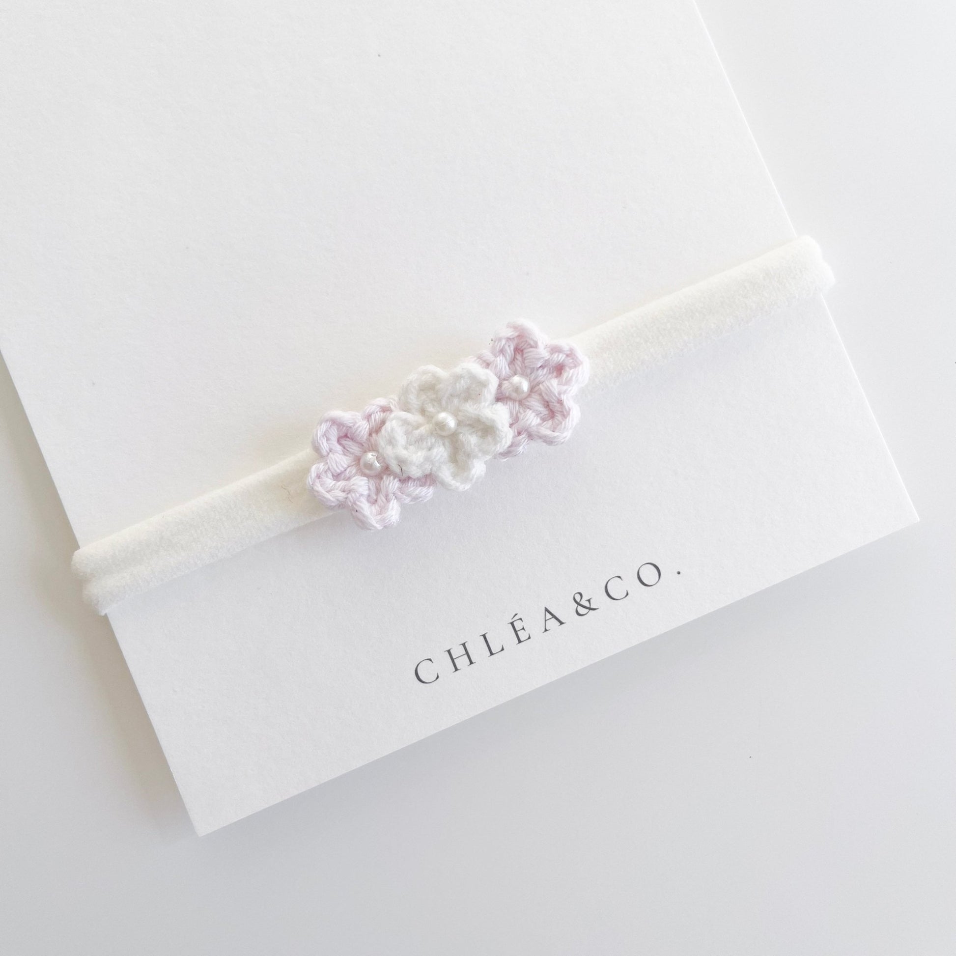 Mini Flower Crochet Headband - Chléa & Co.