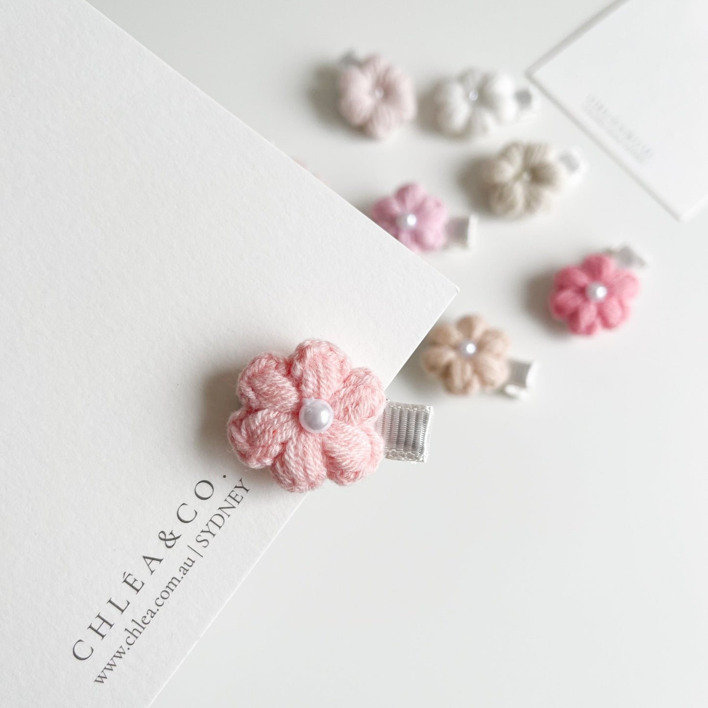 Mini Periwinkle Crochet Clip - Chléa & Co.
