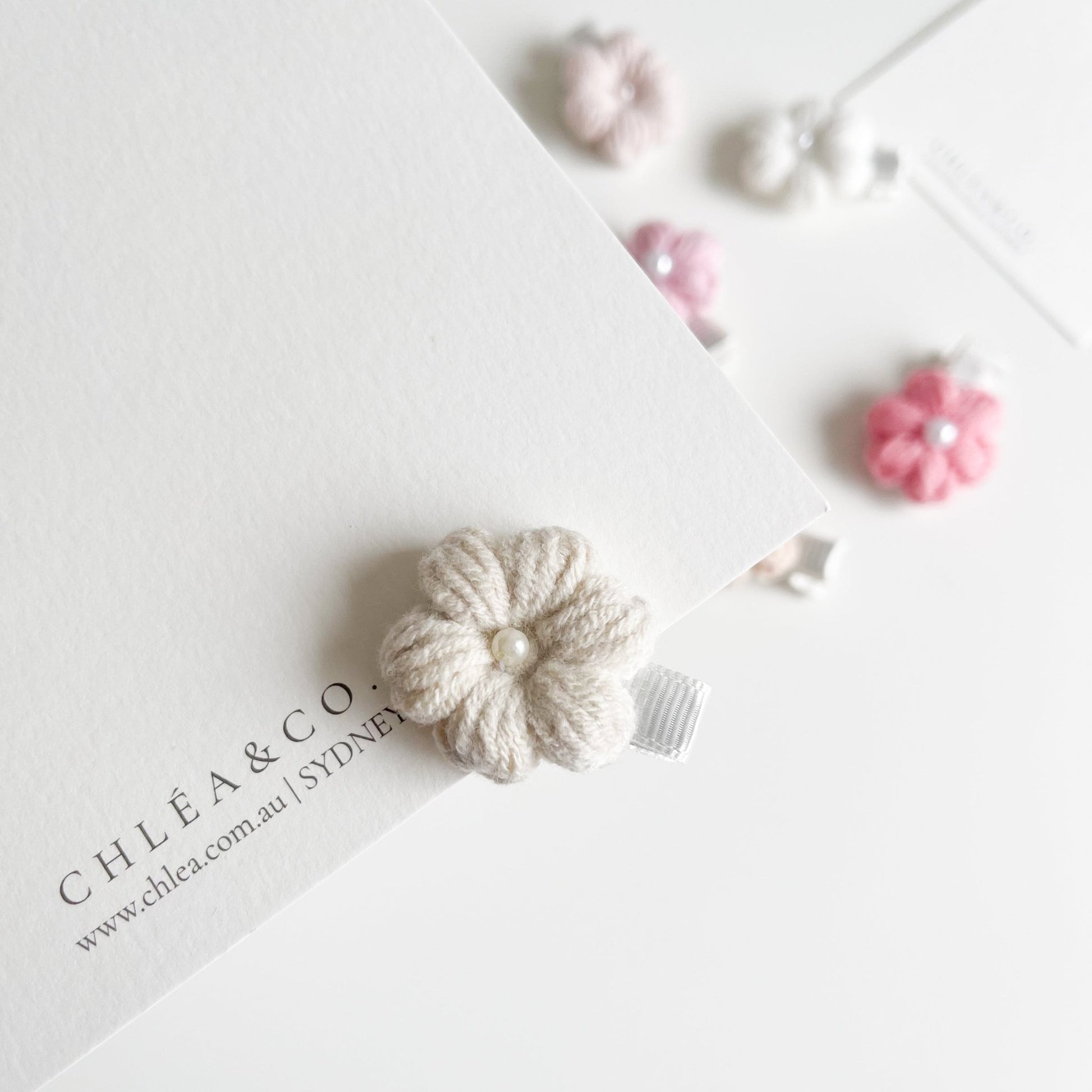 Mini Periwinkle Crochet Clip - Chléa & Co.
