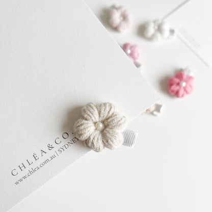 Mini Periwinkle Crochet Clip - Chléa & Co.
