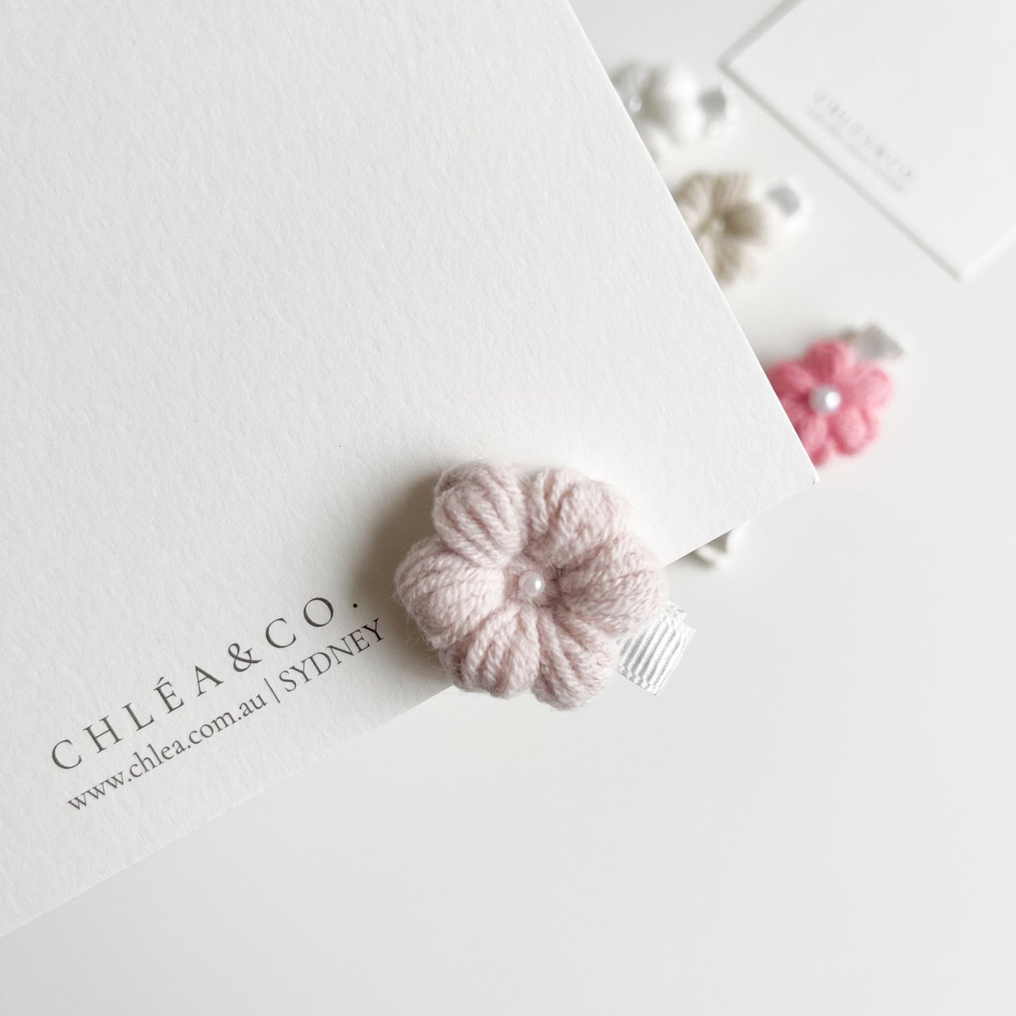 Mini Periwinkle Crochet Clip - Chléa & Co.