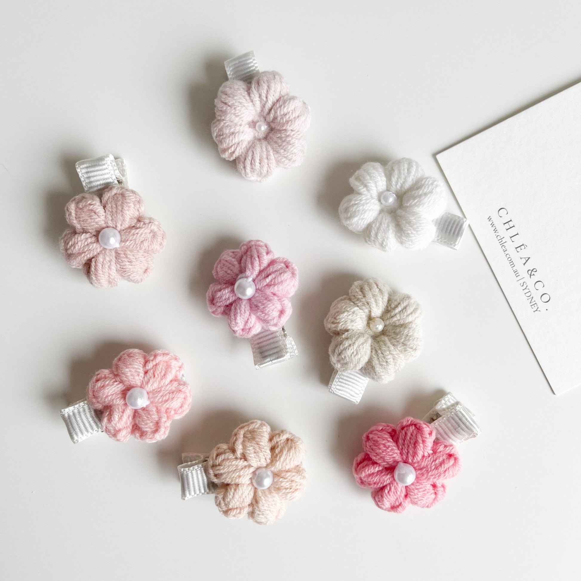 Mini Periwinkle Crochet Clip - Chléa & Co.