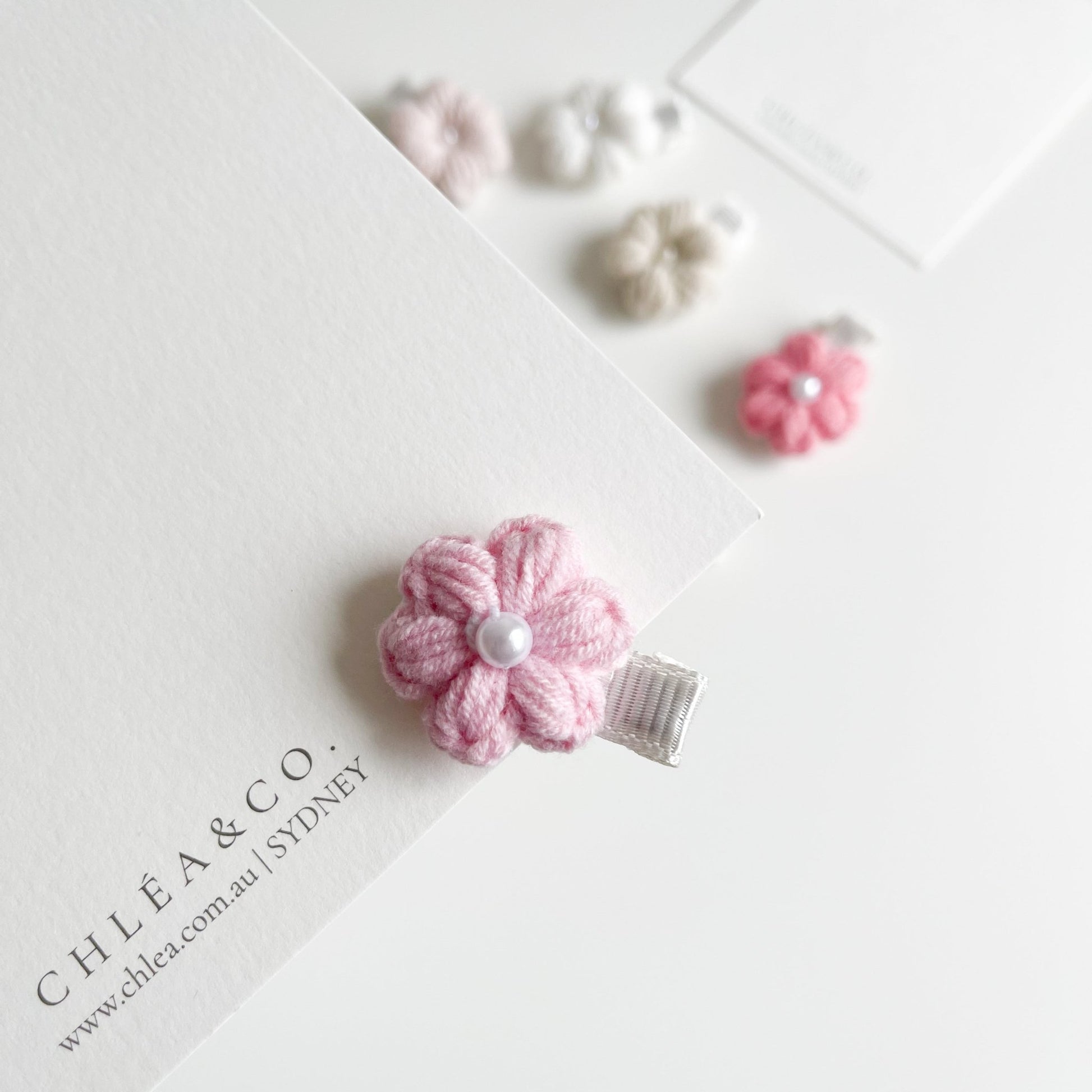 Mini Periwinkle Crochet Clip - Chléa & Co.