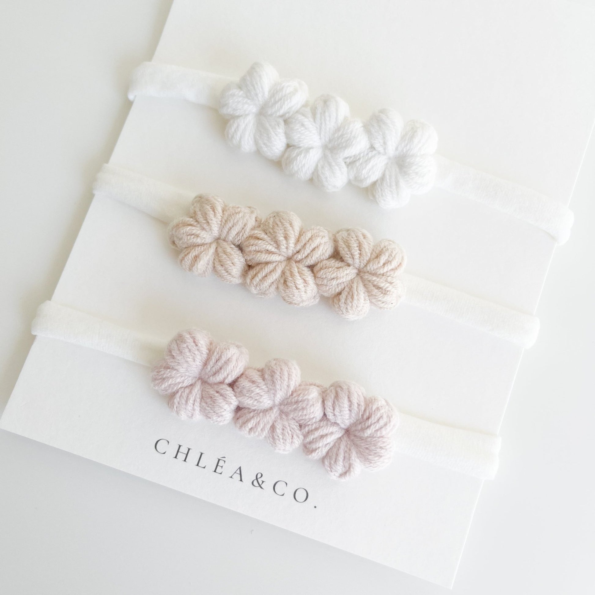 Mini Periwinkle Crochet Headband - Chléa & Co.