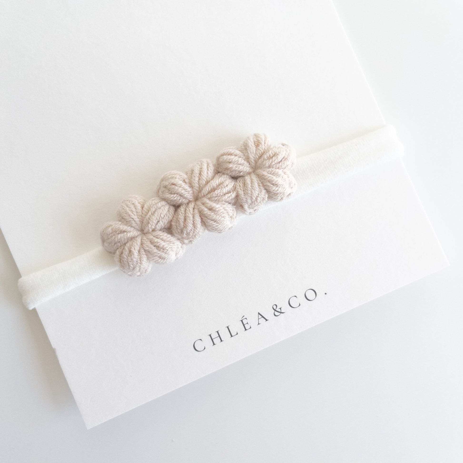 Mini Periwinkle Crochet Headband - Chléa & Co.