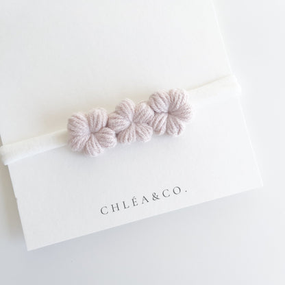 Mini Periwinkle Crochet Headband - Chléa & Co.
