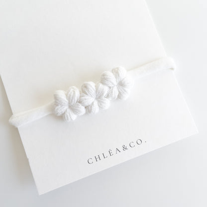 Mini Periwinkle Crochet Headband - Chléa & Co.