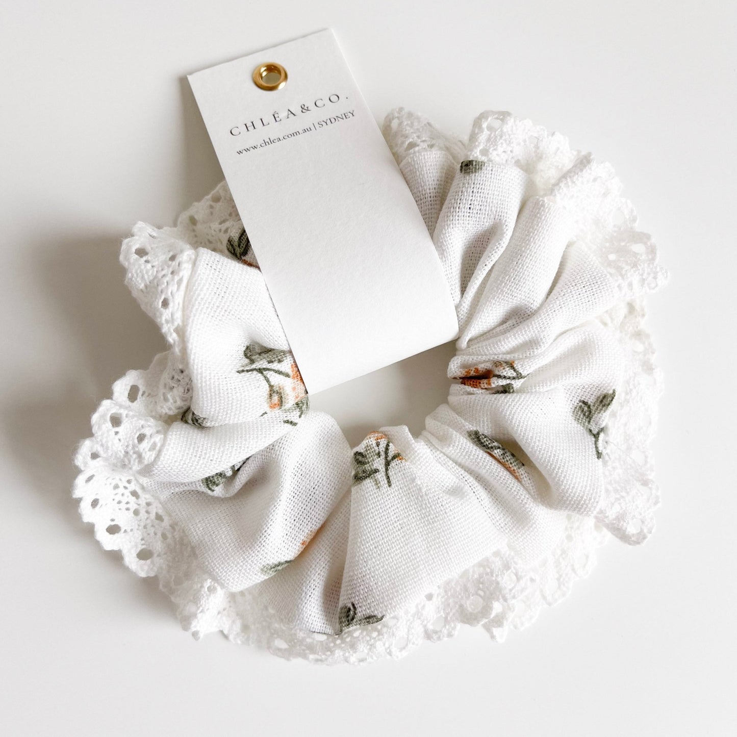 Orange Field Scrunchies - Chléa & Co.