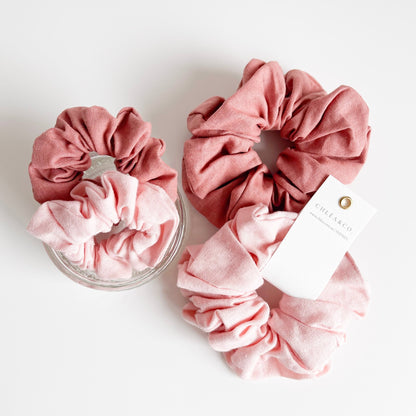 Oriana | Set of 2 Linen Scrunchies - Chléa & Co.