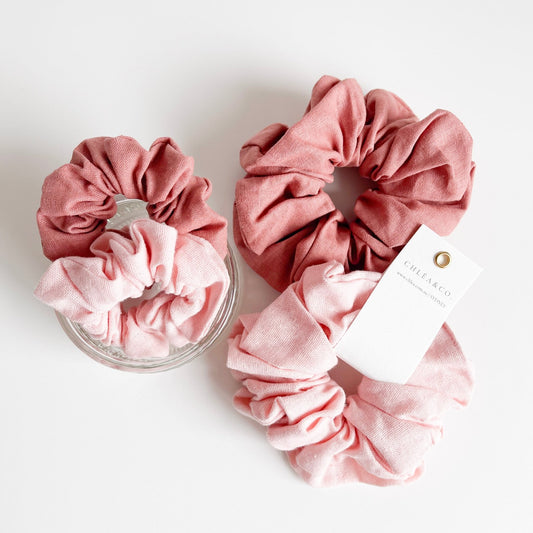 Oriana | Set of 2 Linen Scrunchies - Chléa & Co.