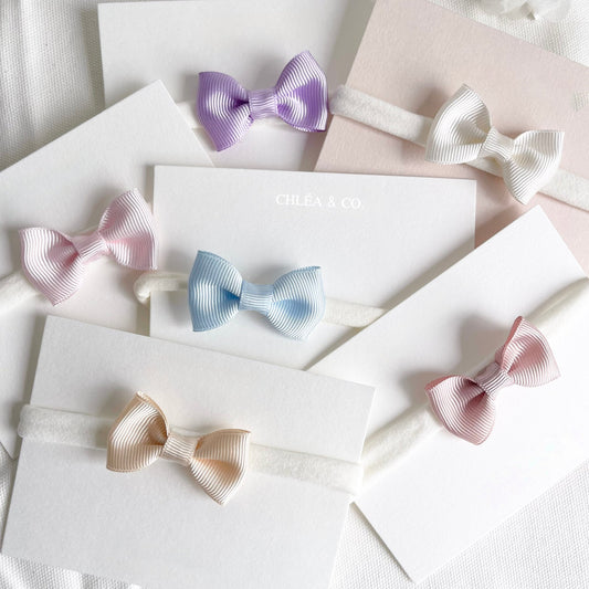 Pastel Ribbon Bow Headband - Chléa & Co.