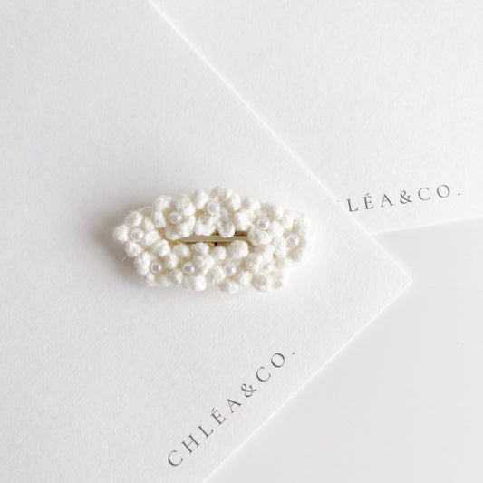 Pearl & Crochet Clip - Chléa & Co.