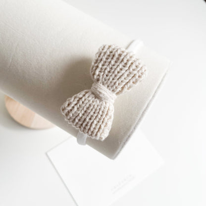 Peony Bow Crochet Headband - Chléa & Co.
