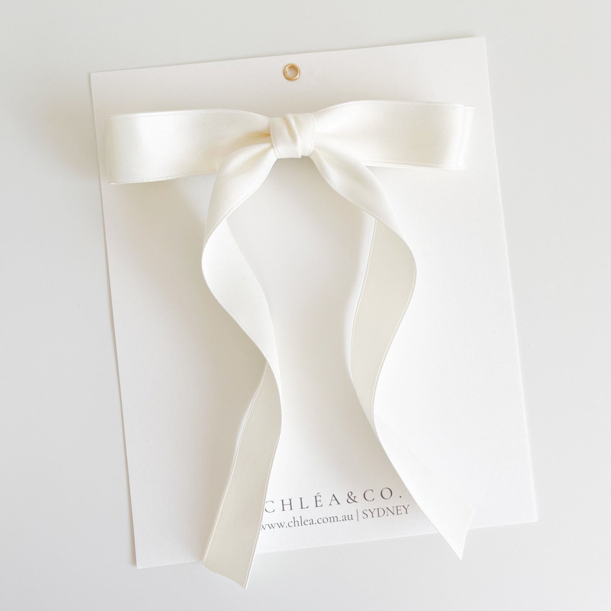 Petite Audrey Long Tail Bow - Chléa & Co.