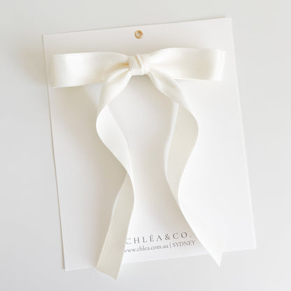 Petite Audrey Long Tail Bow - Chléa & Co.