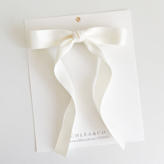 Petite Audrey Long Tail Bow - Chléa & Co.