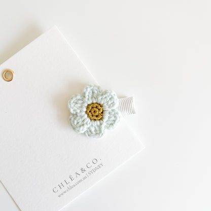 Petite Cherry Blossom Crochet Clip - Chléa & Co.
