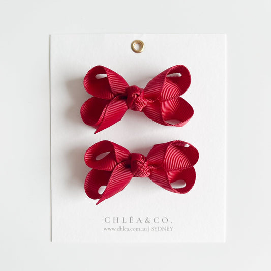 Petite Emilia Pigtail Bow Set - Chléa & Co.