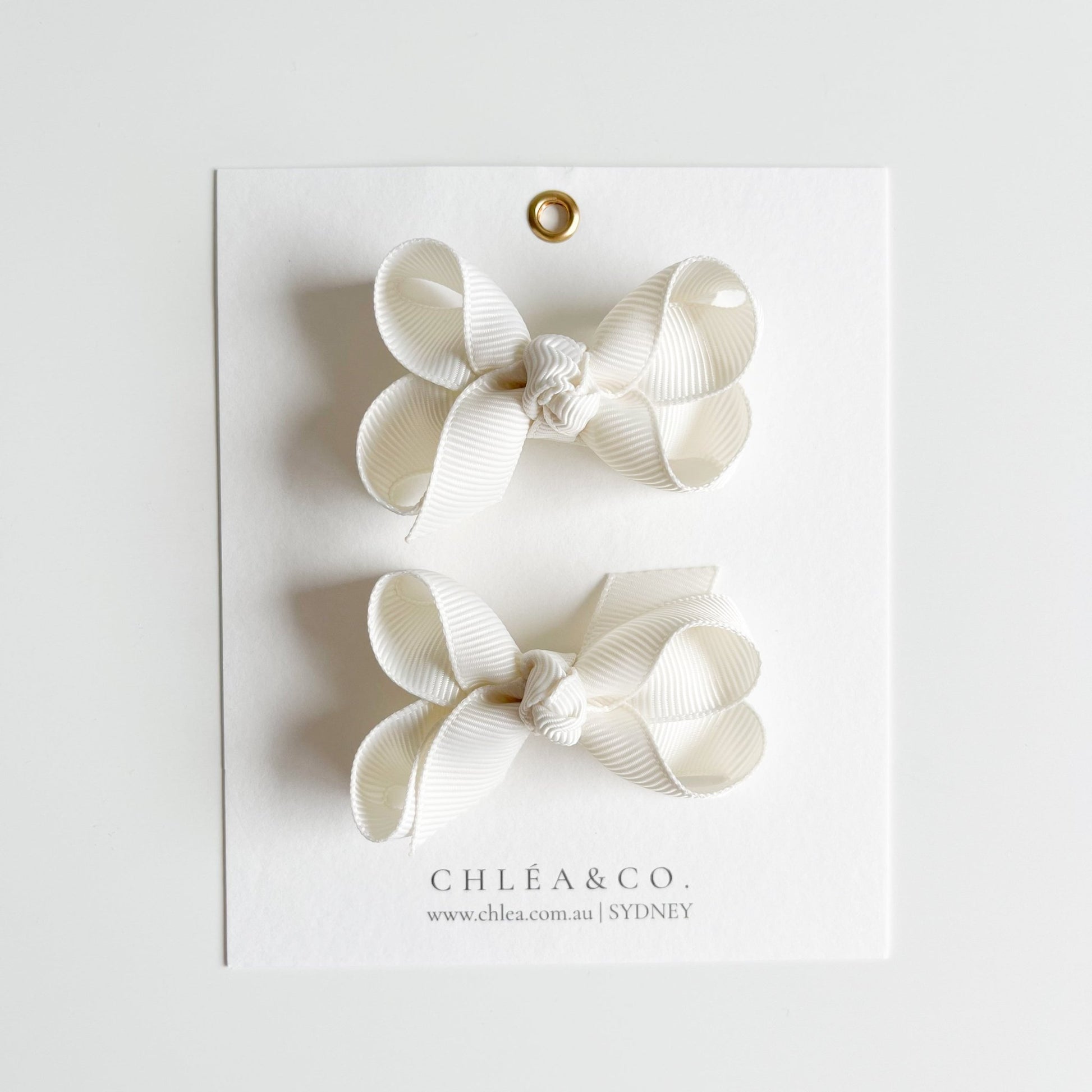 Petite Emilia Pigtail Bow Set - Chléa & Co.