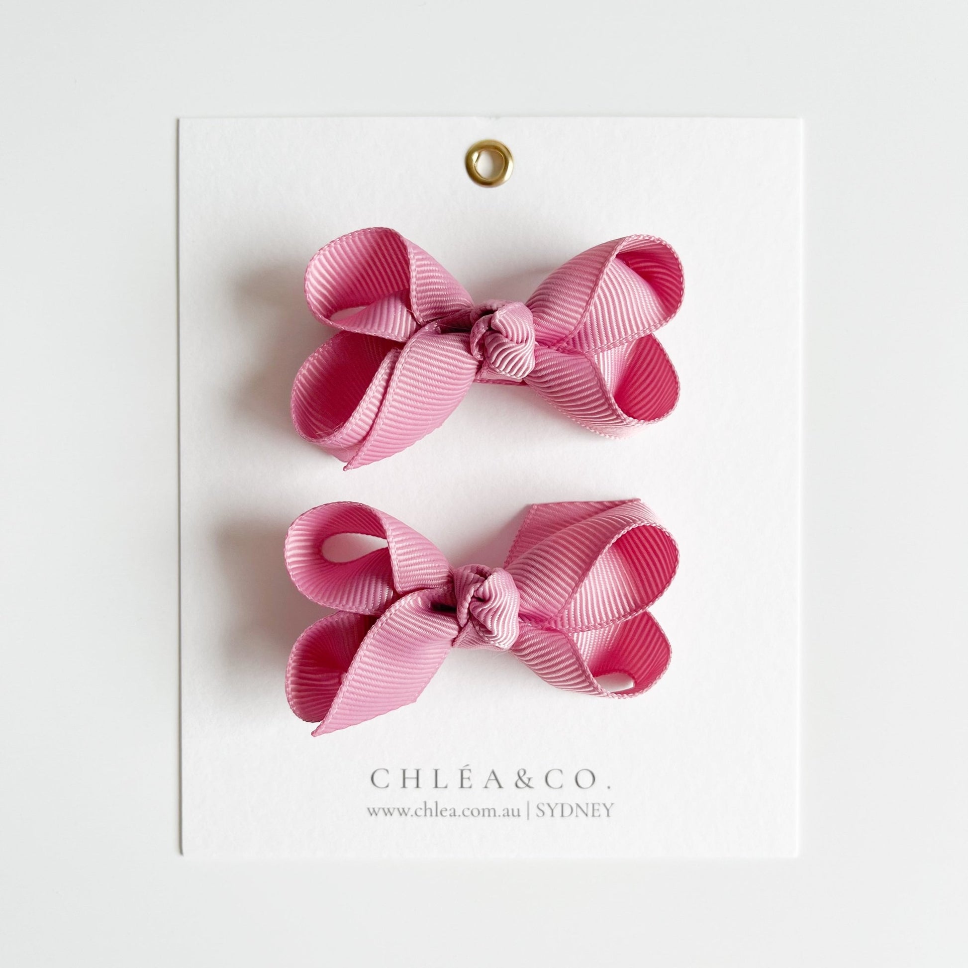 Petite Emilia Pigtail Bow Set - Chléa & Co.
