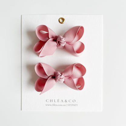 Petite Emilia Pigtail Bow Set - Chléa & Co.