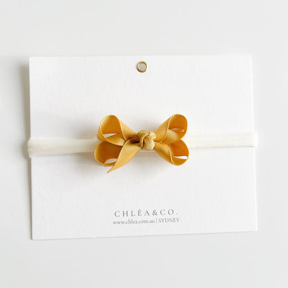 Petite Emilia Ribbon Bow Headband - Chléa & Co.