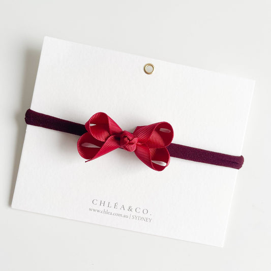 Petite Emilia Ribbon Bow Headband - Chléa & Co.