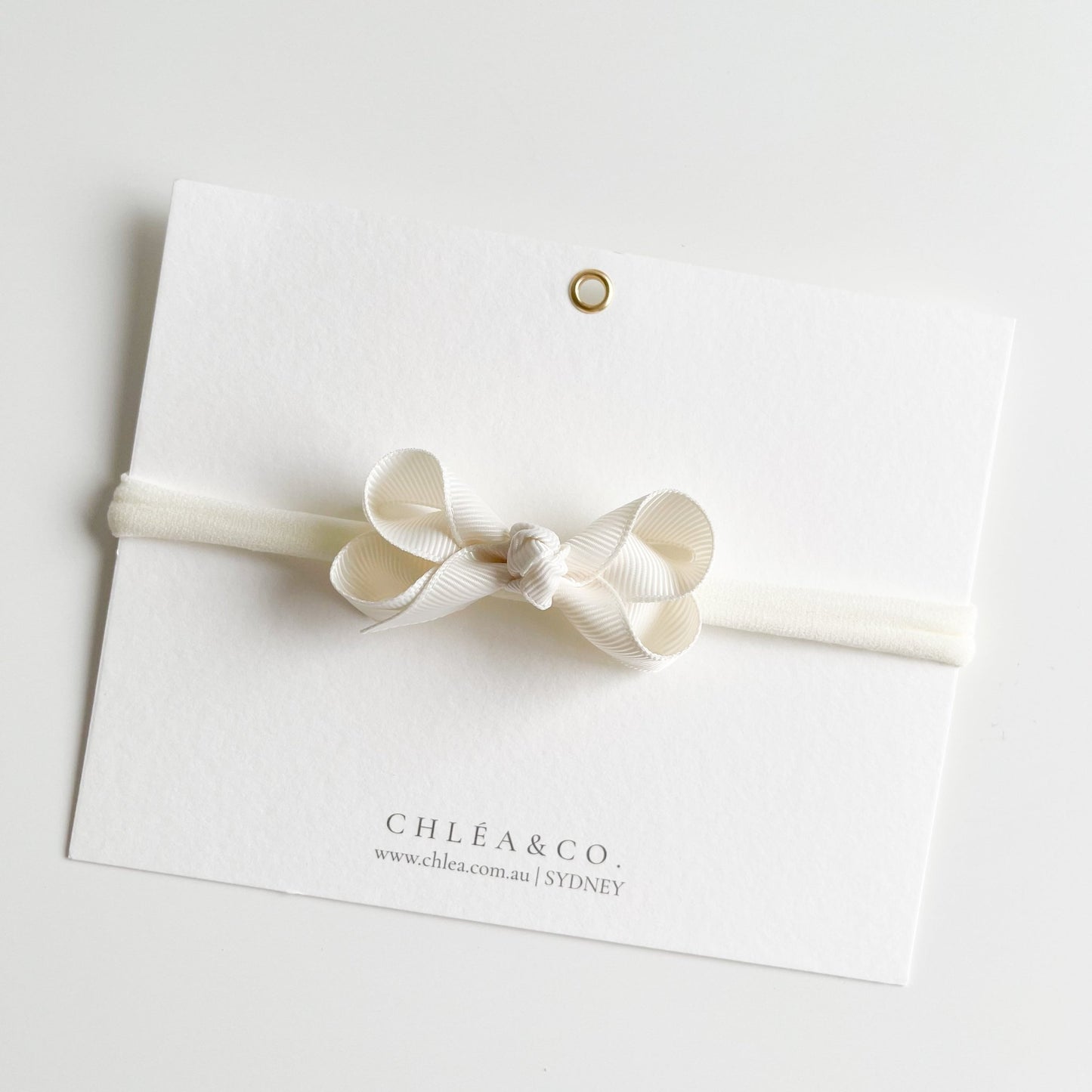 Petite Emilia Ribbon Bow Headband - Chléa & Co.
