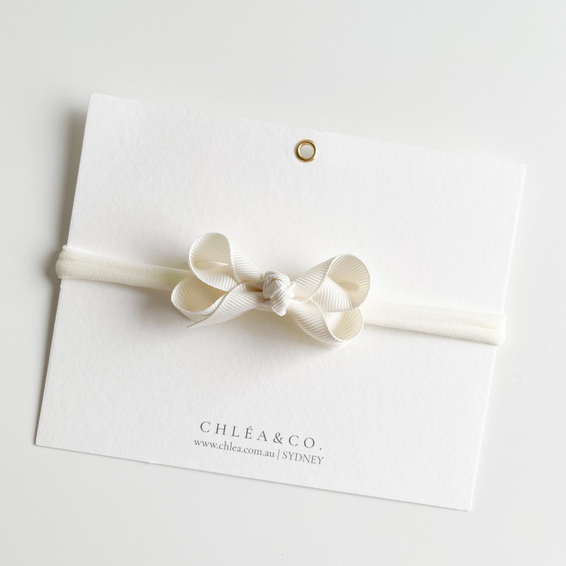 Petite Emilia Ribbon Bow Headband - Chléa & Co.