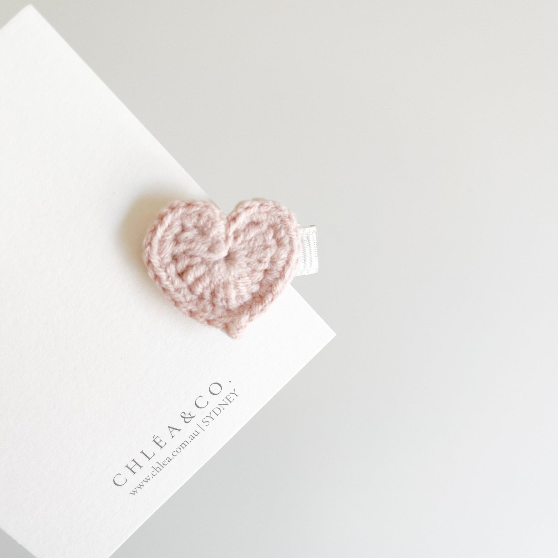 Petite Heart Crochet Clip - Chléa & Co.