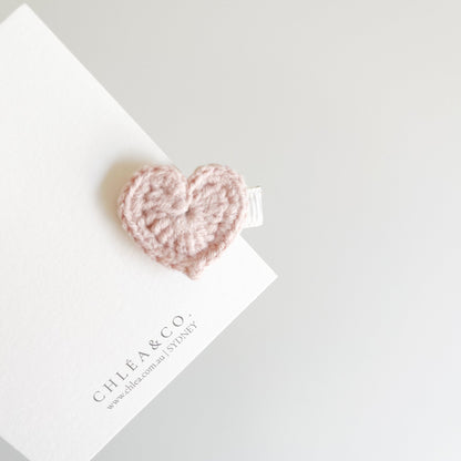 Petite Heart Crochet Clip - Chléa & Co.