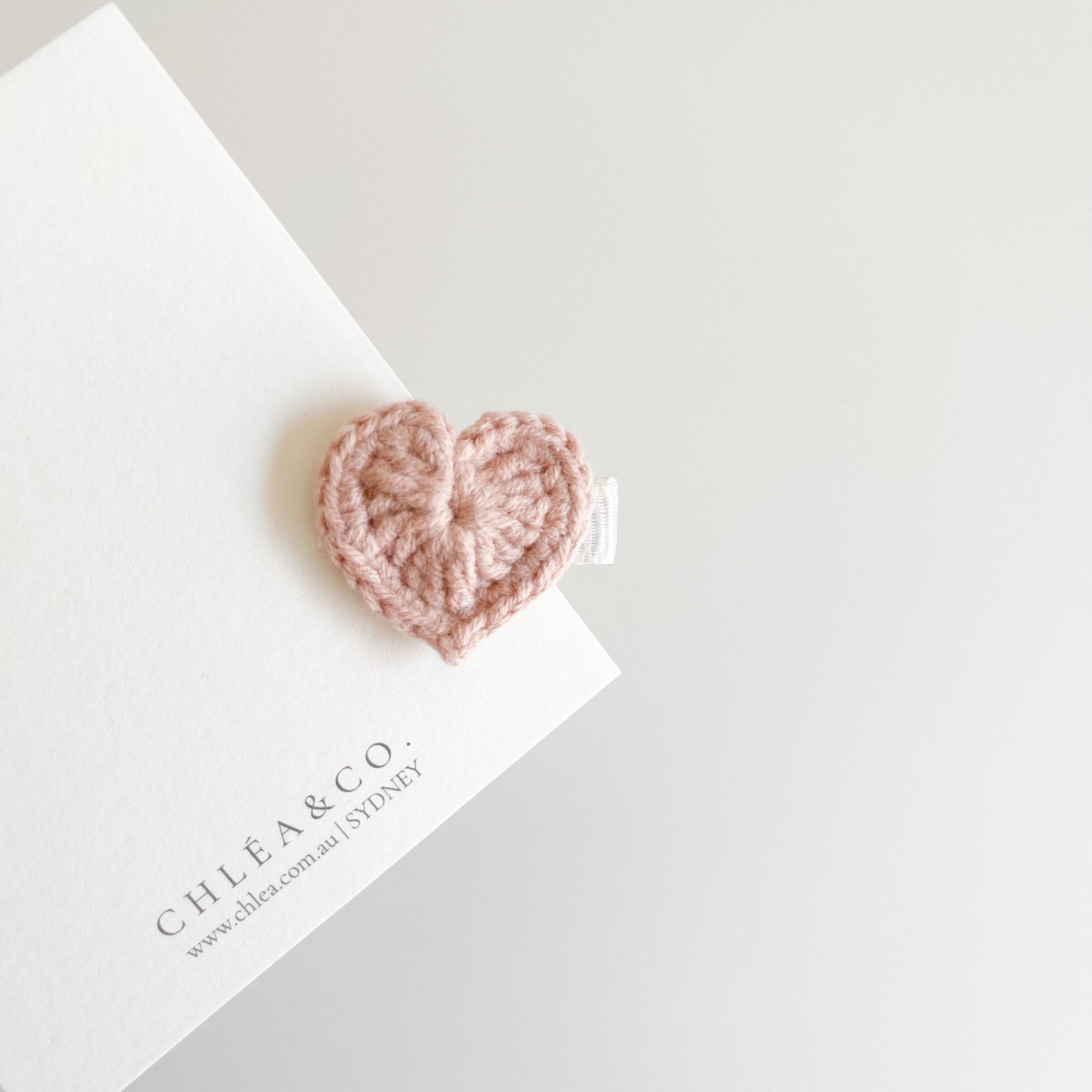 Petite Heart Crochet Clip - Chléa & Co.