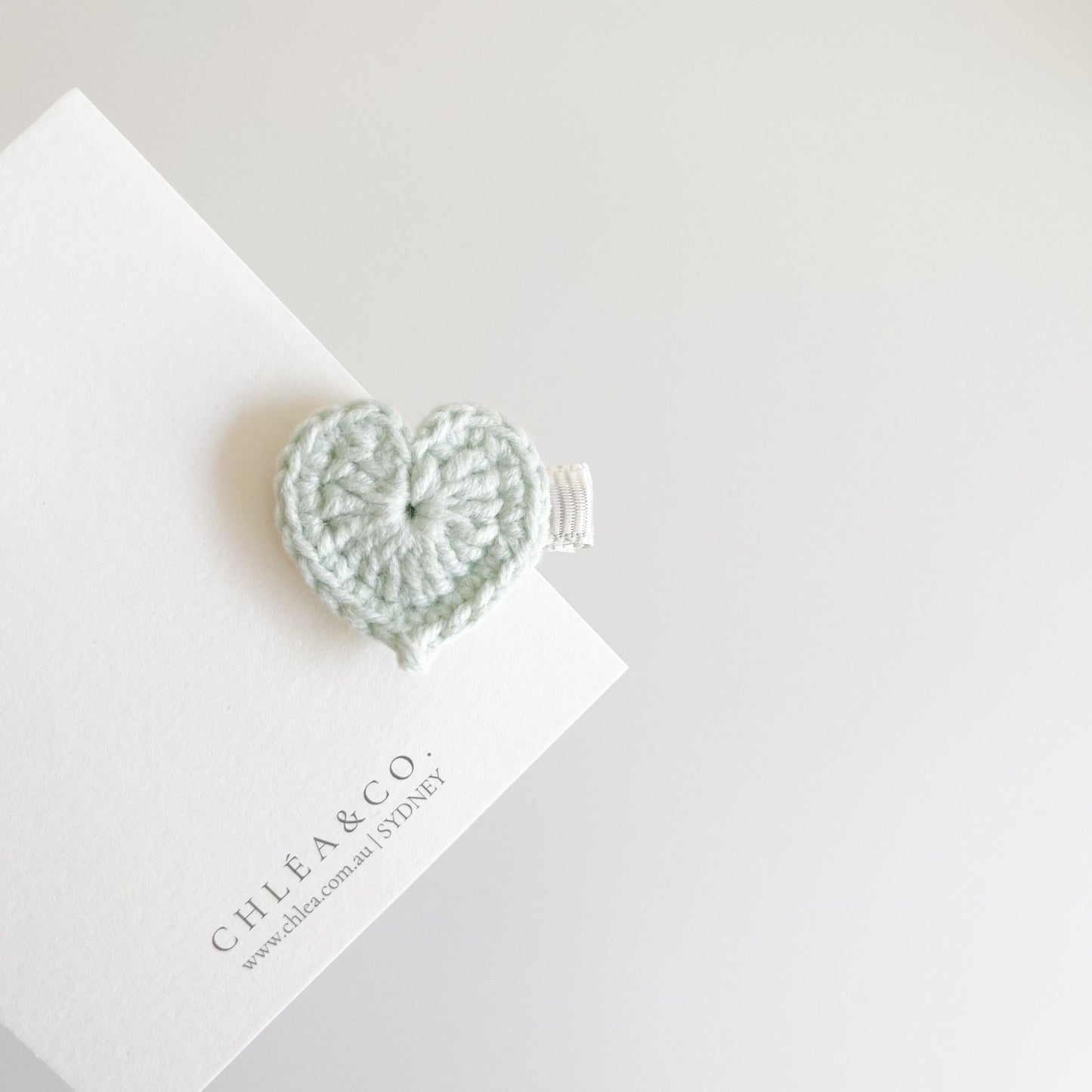 Petite Heart Crochet Clip - Chléa & Co.