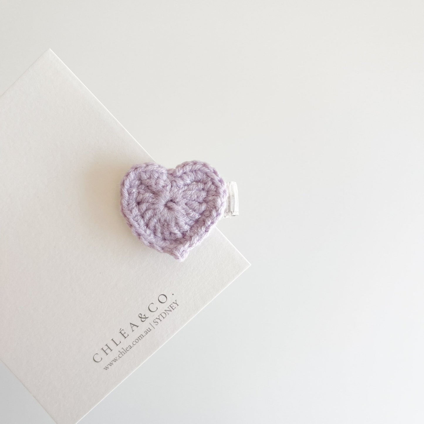 Petite Heart Crochet Clip - Chléa & Co.