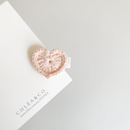 Petite Heart Crochet Clip - Chléa & Co.