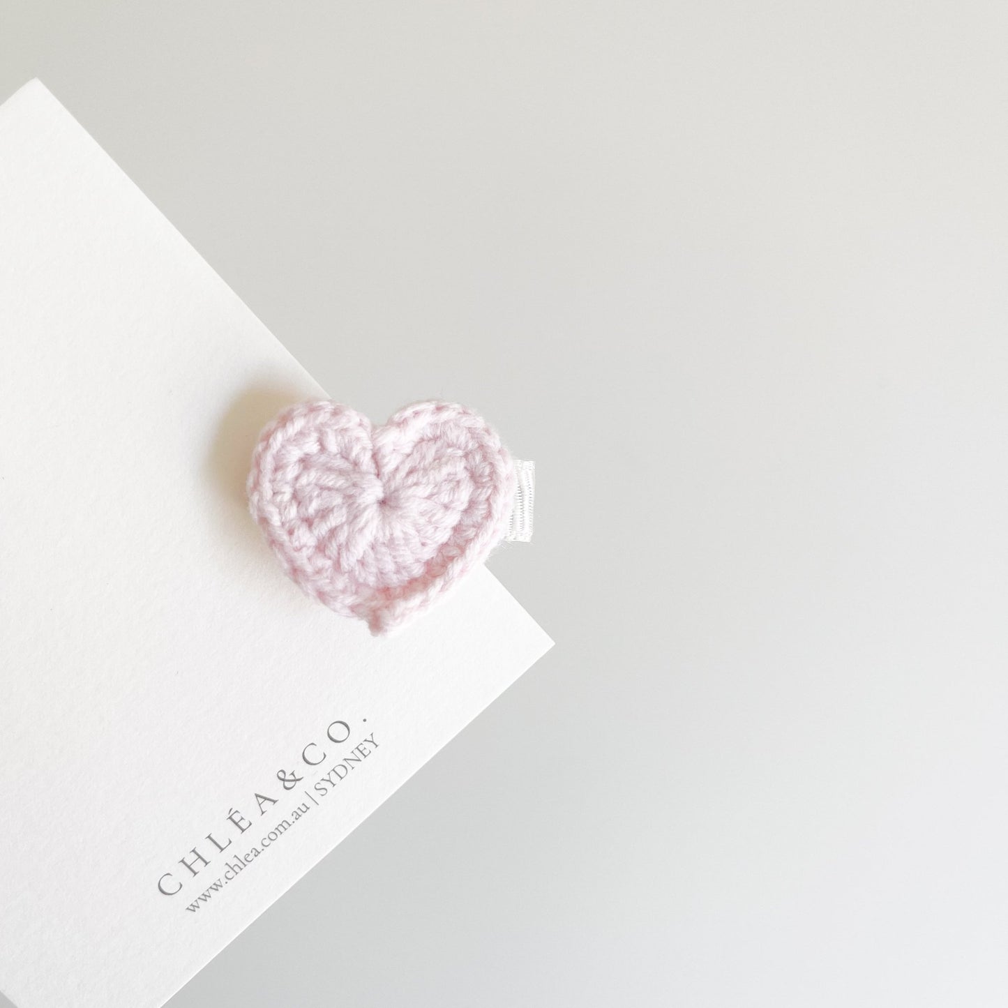 Petite Heart Crochet Clip - Chléa & Co.