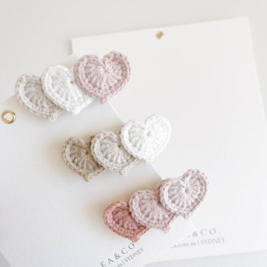 Petite Sweetheart Crochet Clip - Chléa & Co.