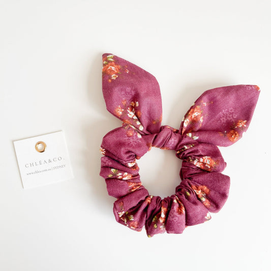 Rose Petal Floral Scrunchie - Chléa & Co.