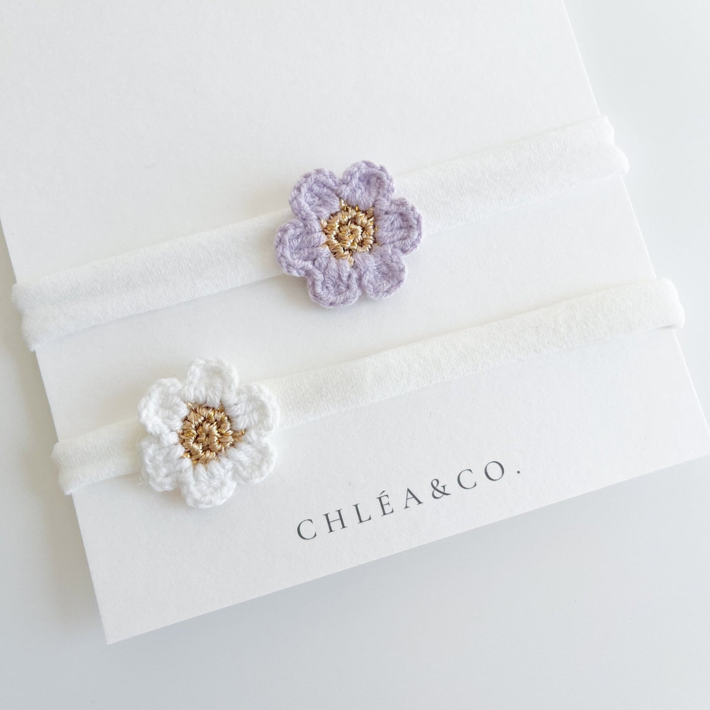 Set of 2 Cherry Blossom Crochet Headband - Chléa & Co.