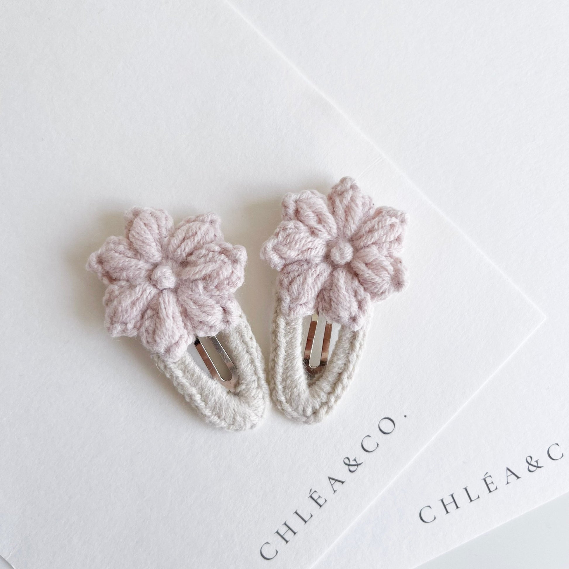 Set of 2 Crochet Clips Lily May - Chléa & Co.