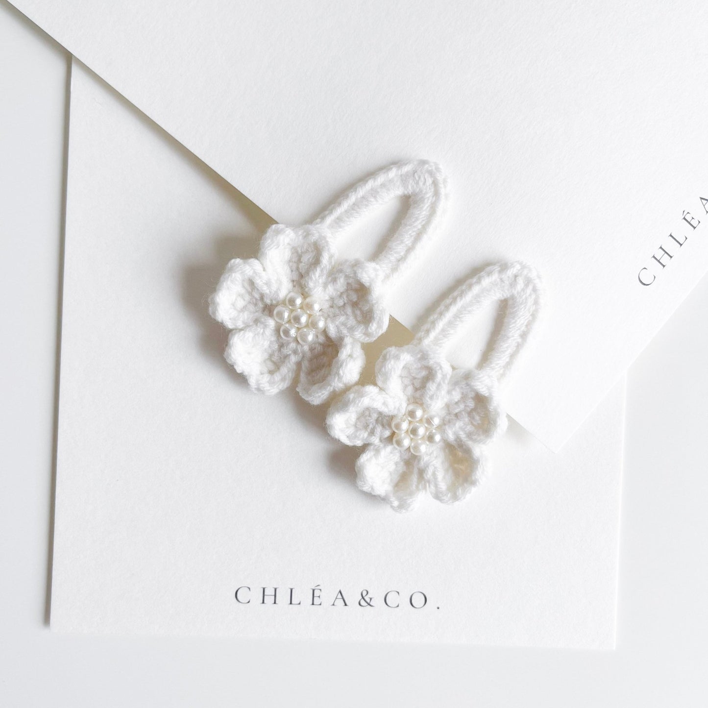 Set of 2 Fleur Crochet Clips - Chléa & Co.