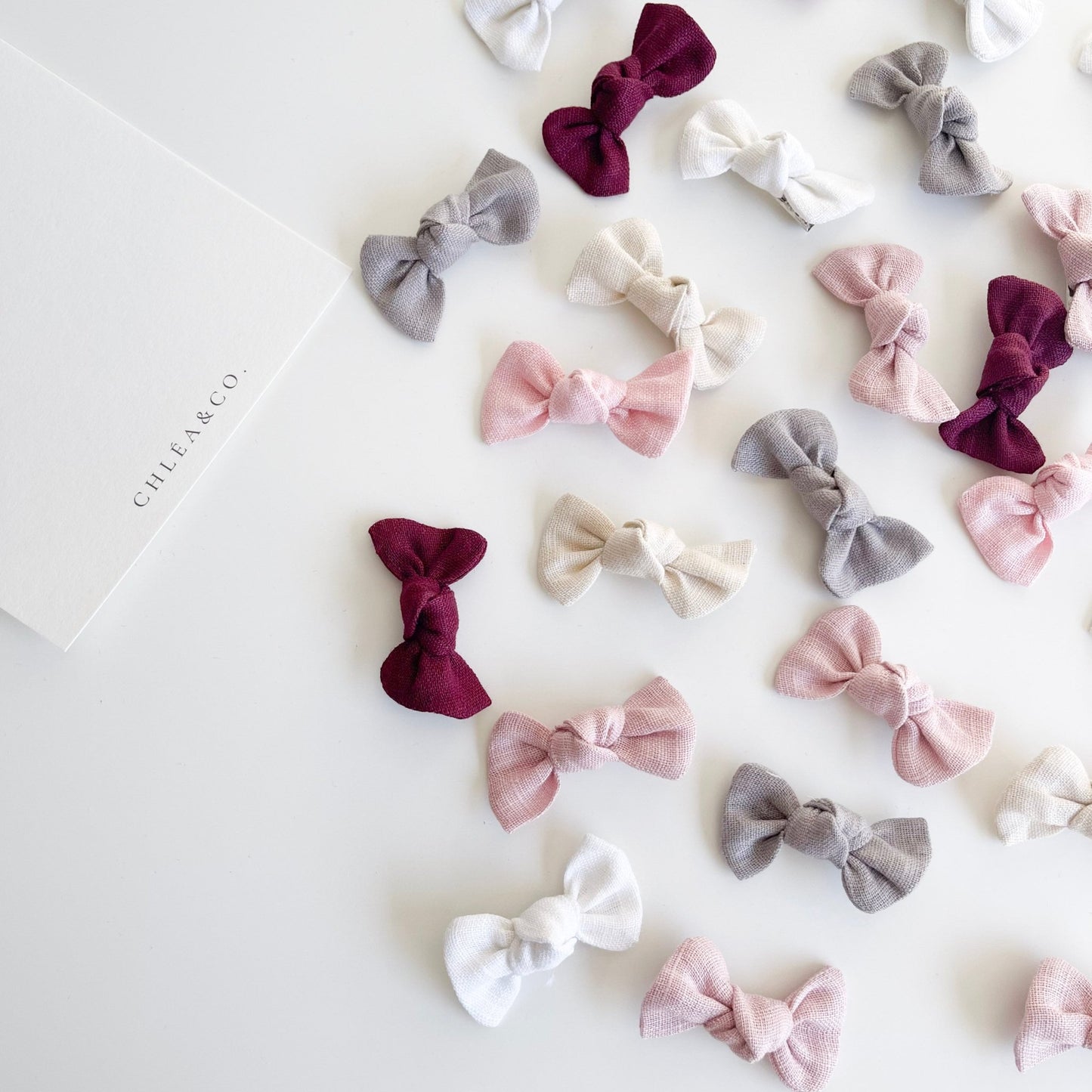 Set of 2 Georgia Mini Knot Bow - Chléa & Co.