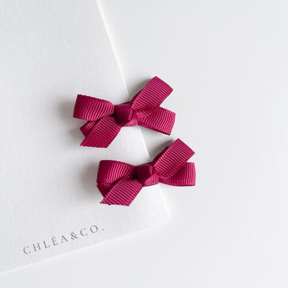 Set of 2 Petite Ribbon Bows - Chléa & Co.