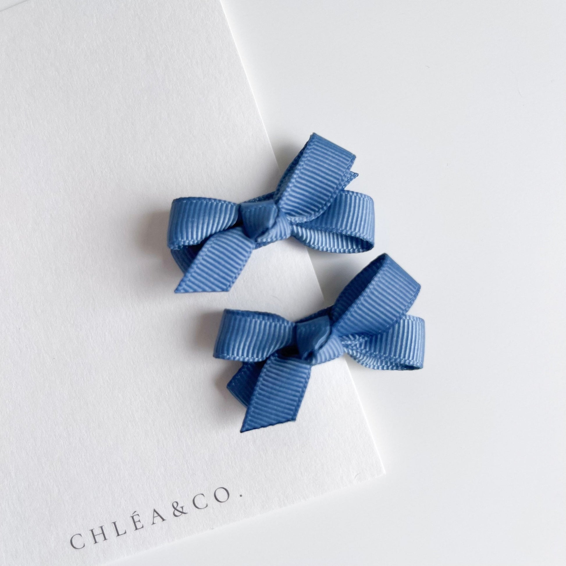 Set of 2 Petite Ribbon Bows - Chléa & Co.