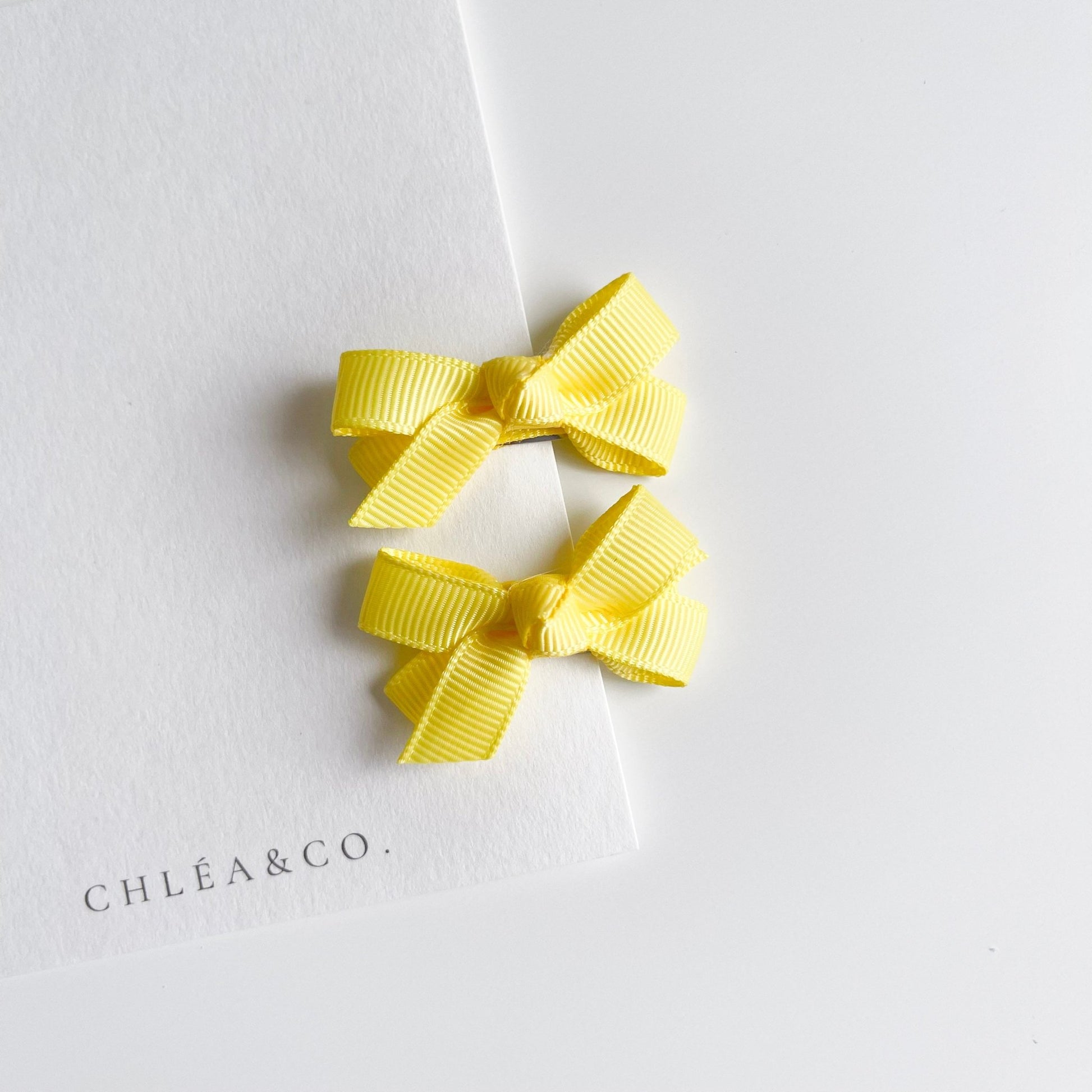 Set of 2 Petite Ribbon Bows - Chléa & Co.