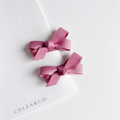 Set of 2 Petite Ribbon Bows - Chléa & Co.